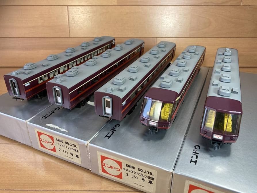 ENDO　エンドウ　HOゲージ　サロンエクスプレス東京　１号～７号　５両セット ENDO エンドウ HOゲージ サロンエクスプレス東京 1号～7号 5